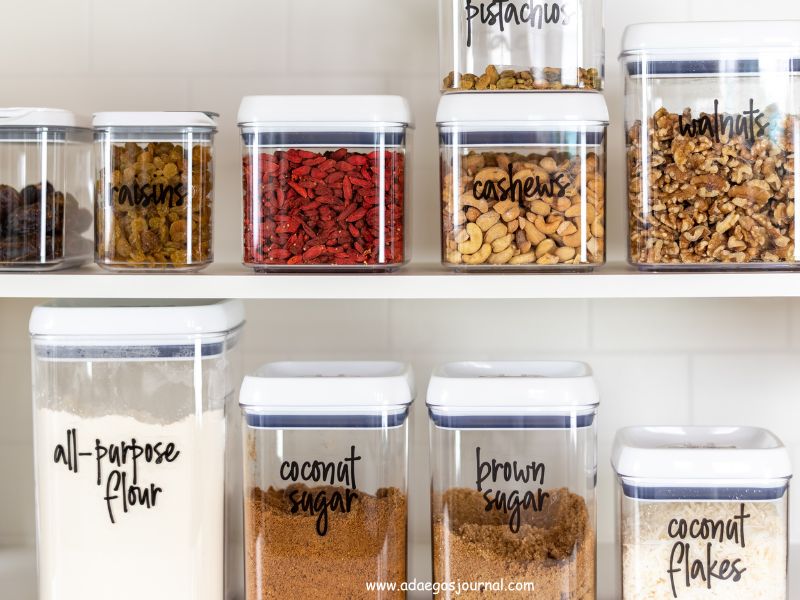 Small-kitchen-pantry-ideas-Clear-Containers