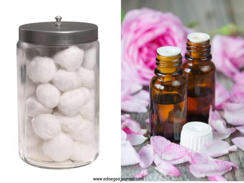 Cotton Ball + Essential Oil