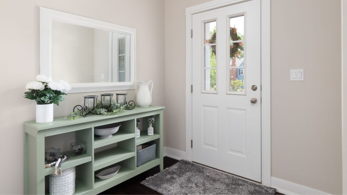 Entryway table decor ideas