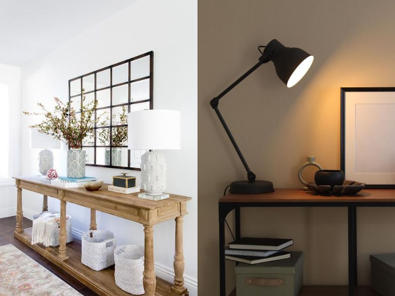 Entryway-table-decor-with-lights