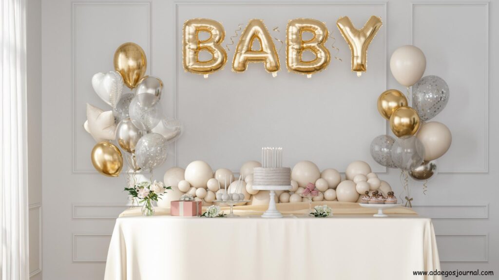 simple baby shower table decor ideas