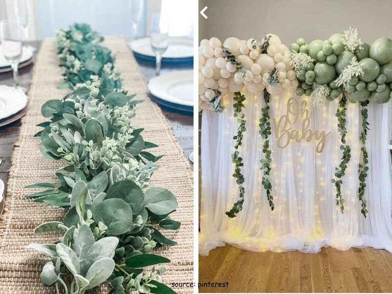 baby-shower-greenry-decor