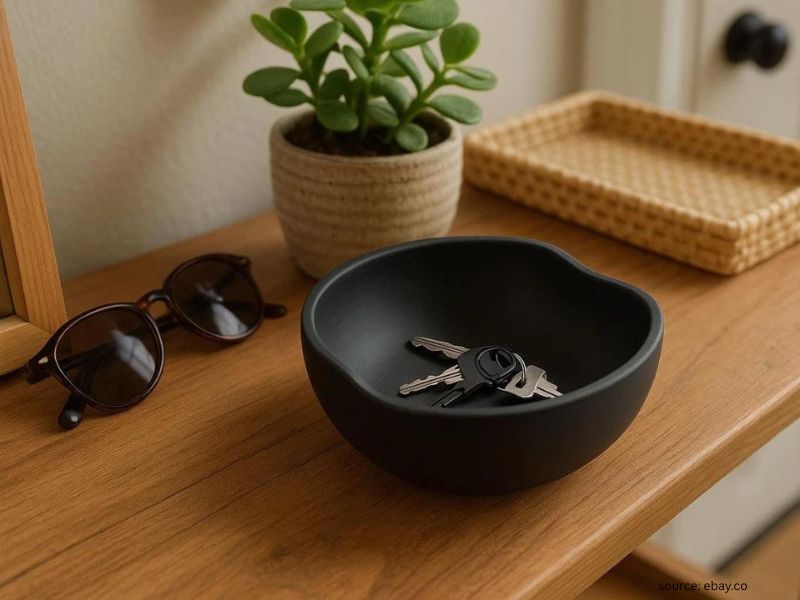 Bowl to keep things organized in entryway table