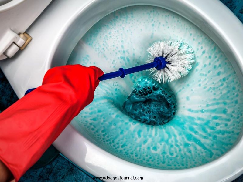 deep clean bathroom