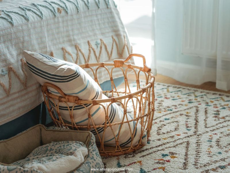 rattan and wicker basket