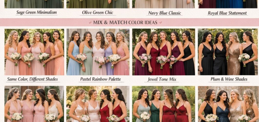 35 Bridesmaid Color and Dress Ideas