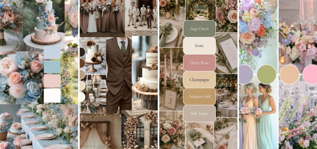 30 Curated Wedding Color Combo Ideas You’ll Fall in Love With