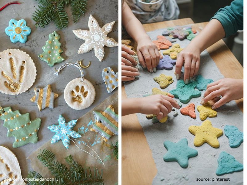 Salt dough handprint keepsake made by a child